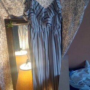 "THE CLOTHING COMPANY" STRIPED JUMPSUIT